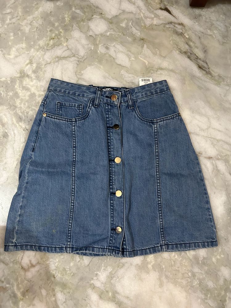 Blue Denim Skirt