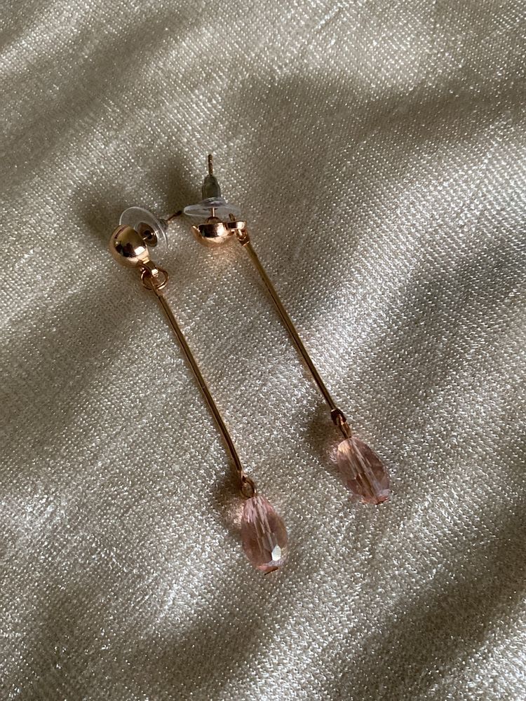 Pink Drop Earrings