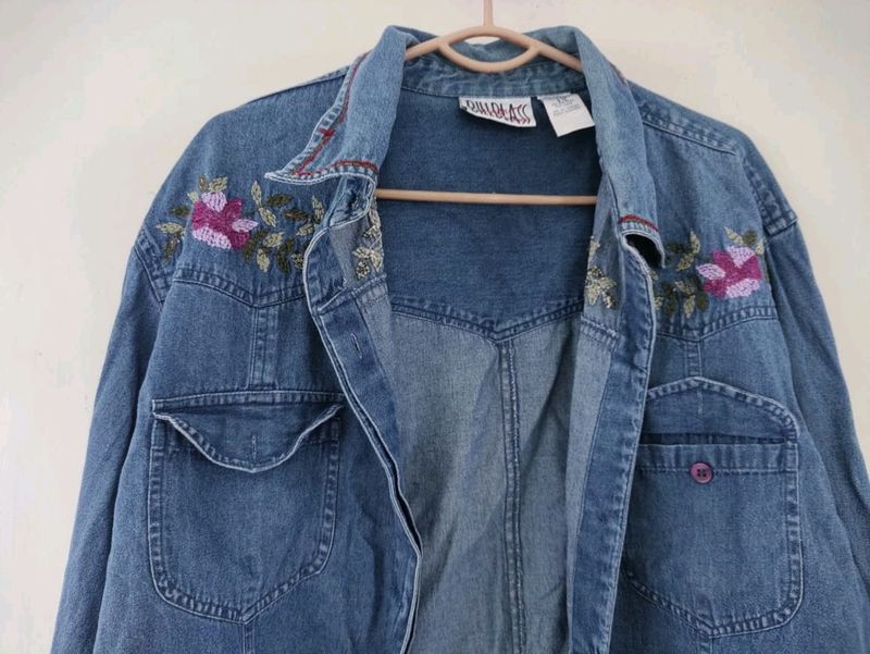 Embroidered Denim Jacket