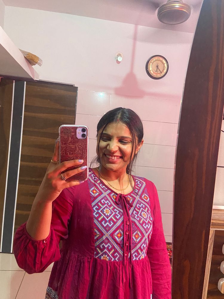 Maroon Kurti