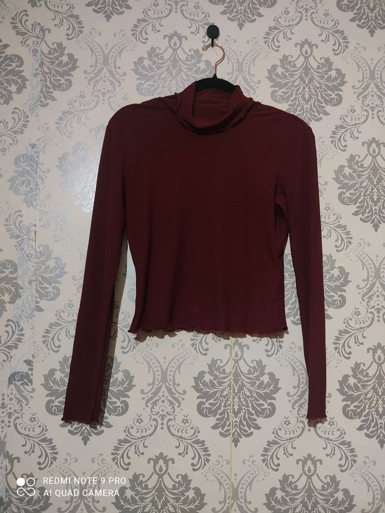 Shein Maroon Top