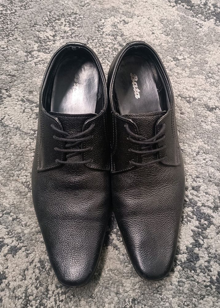 Classic Black Formal Shoes From Bata