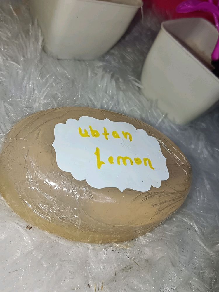 Handmade Organic Ubtan Lemon Soap