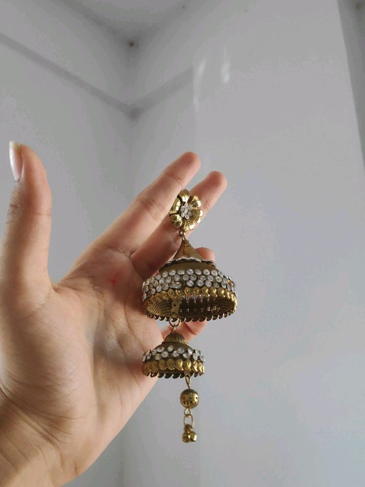 Huge Jhumka (Two Layers)