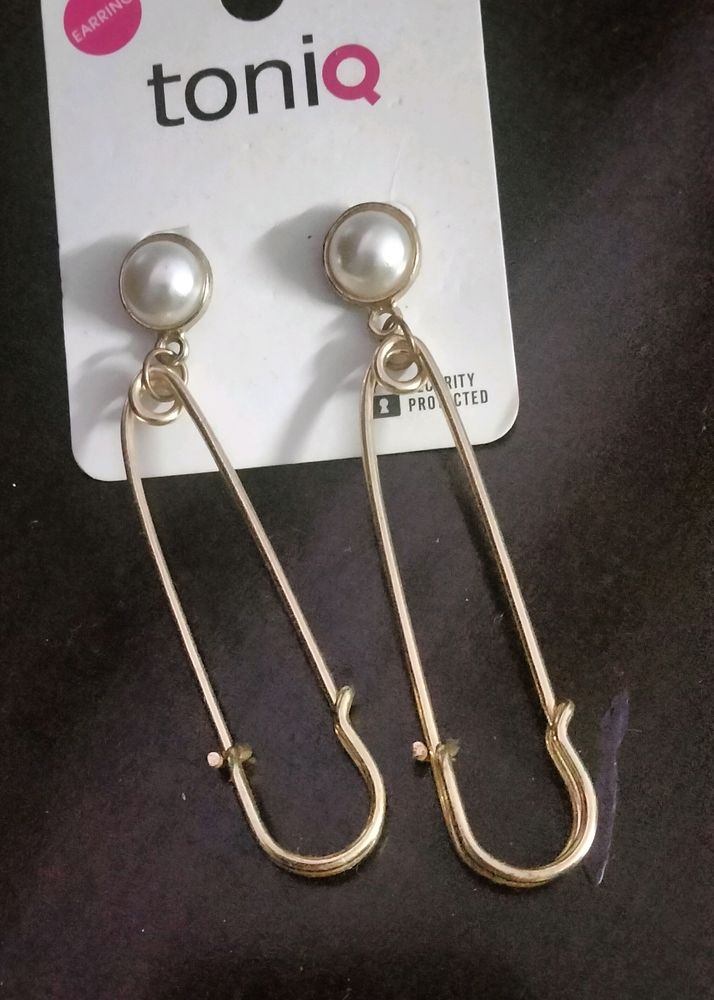 Safety Pin Style Earring