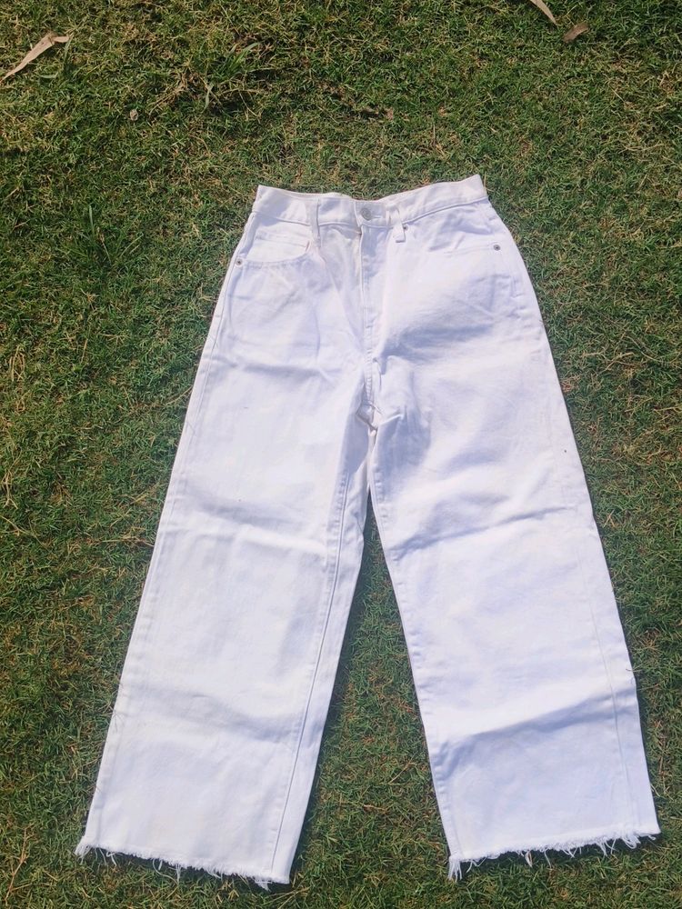 Denim White Pant