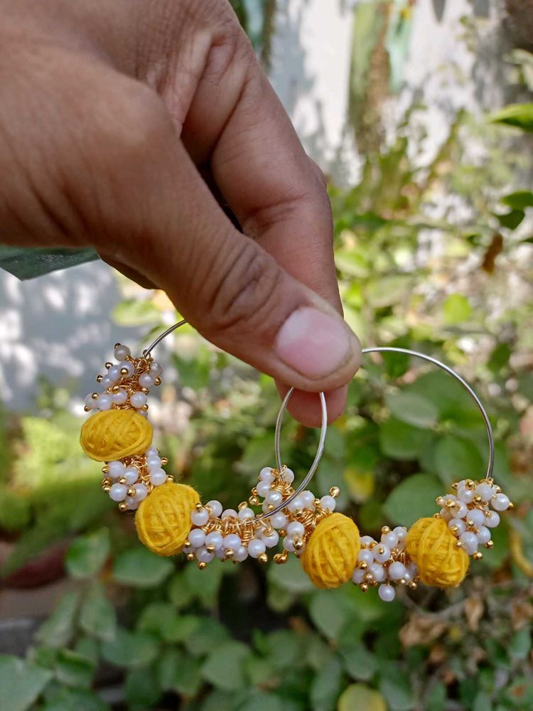 Handmade Haldi Earrings