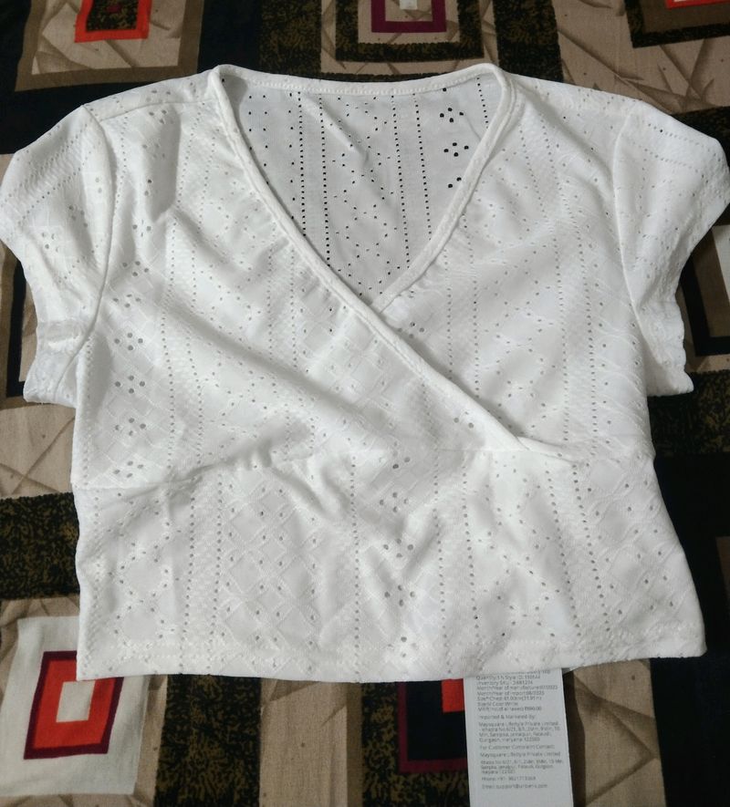 URBANIC Cutwork Embroidery Top