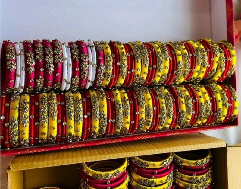 Handcrafted  Silk Thread Bangles