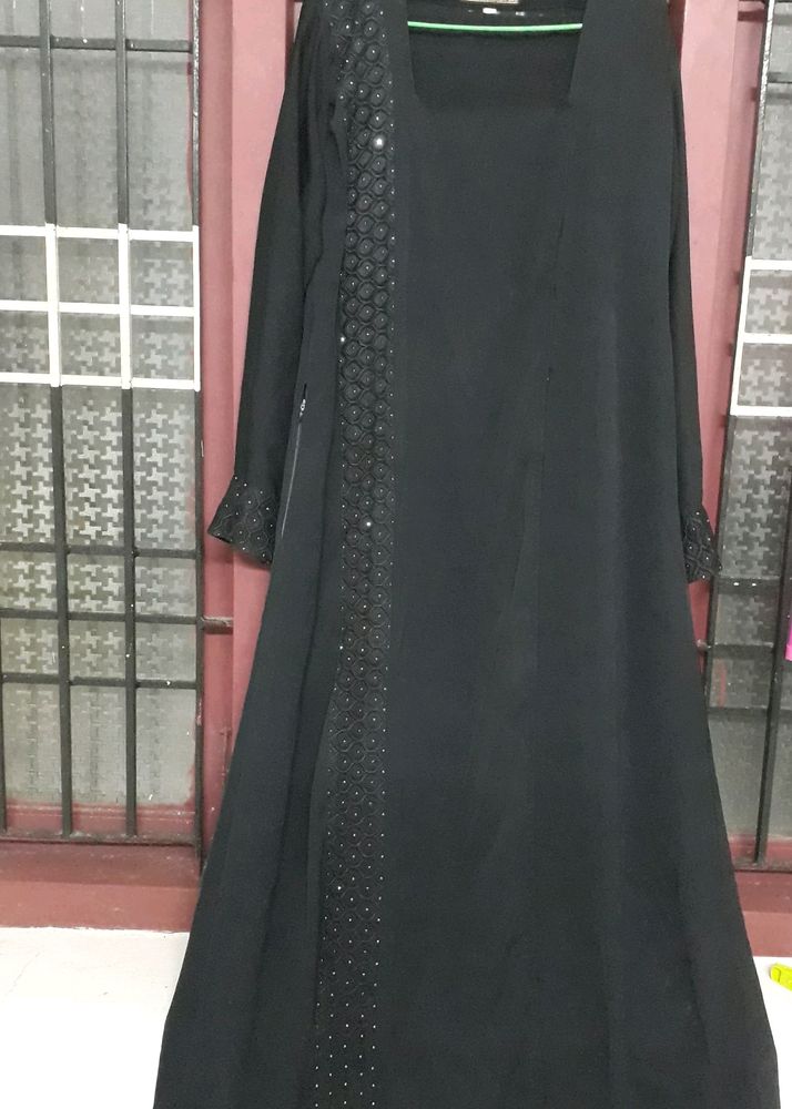 Abaya Women Black With Stones