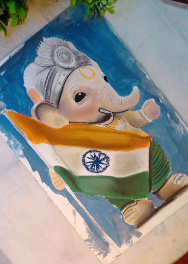 Ganesh Ji Painting Handmade Work