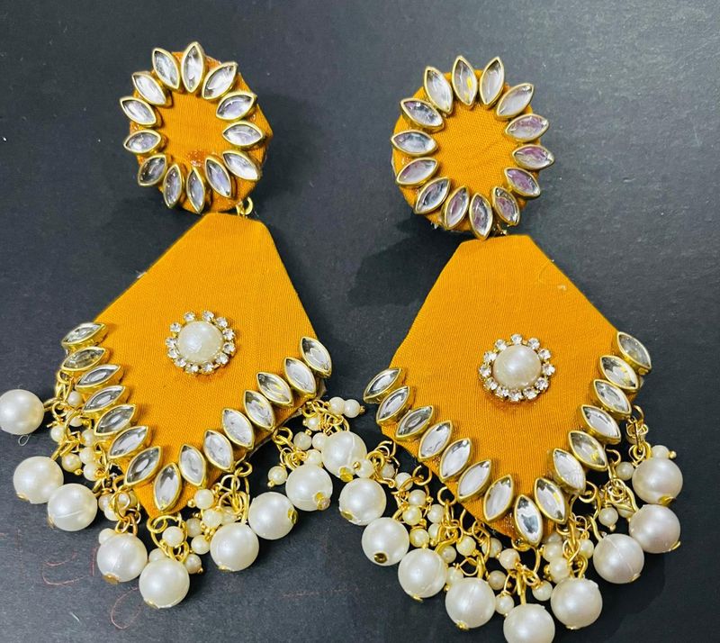 Fancy Party Wear Have Long Size Earrings