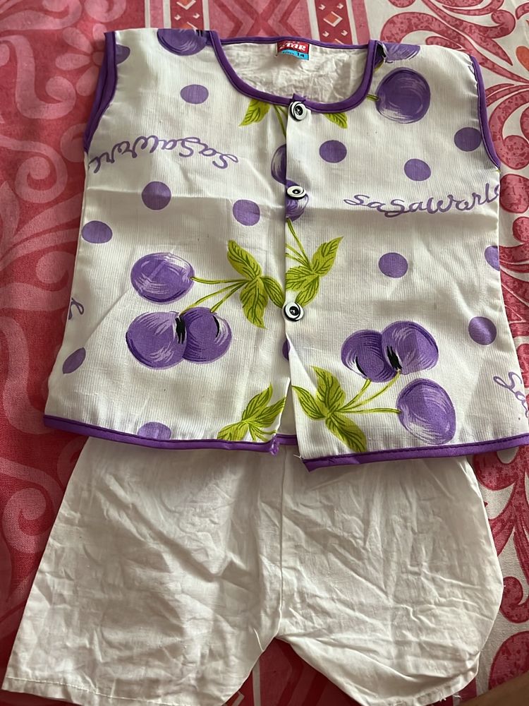 Jhabla Set Pure Soft Cotton For Kids Age 6-9months