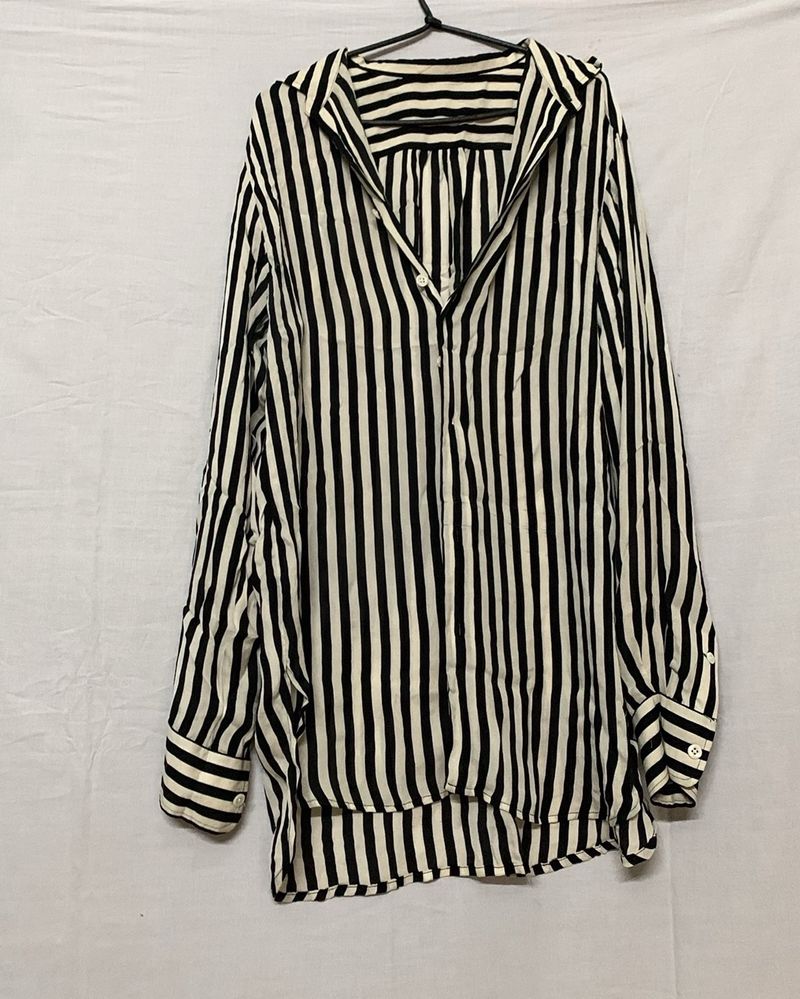 Black And White Strip Shirt