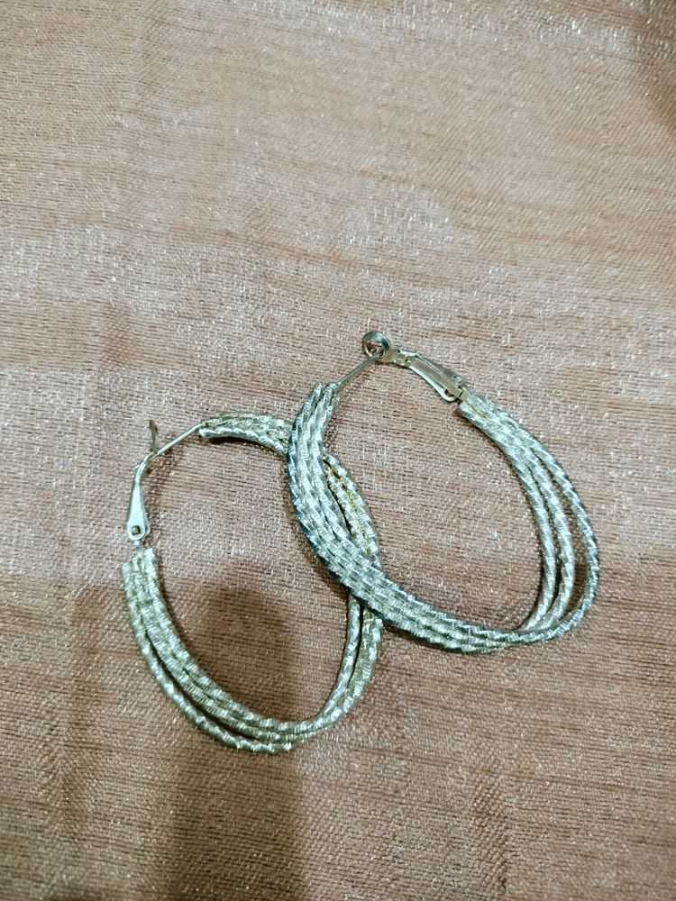 Silver Hoop Earrings