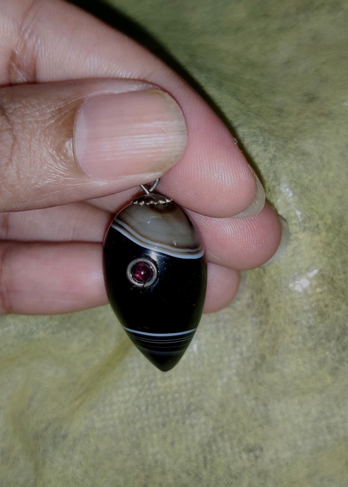 Suleimani hakik / Black agate pendant