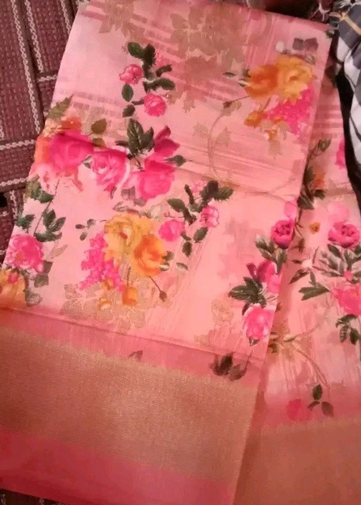 Floral Silk Saree