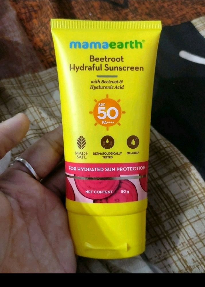 Mamaearth Beetroot sunscreen Spf 50+ Used 2 Time