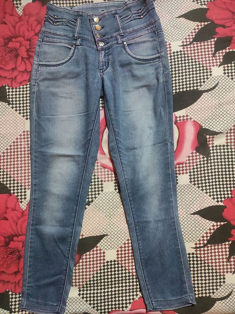 Blue Slim Fit Jeans (Slightly Skinny)