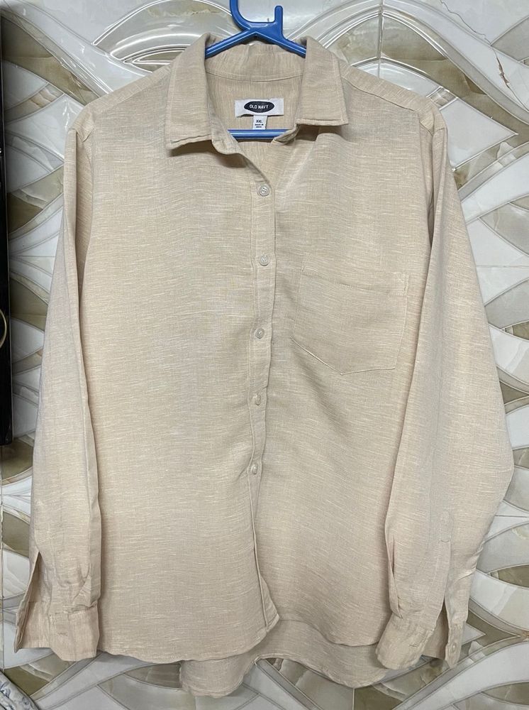 Unisex Beige Shirt