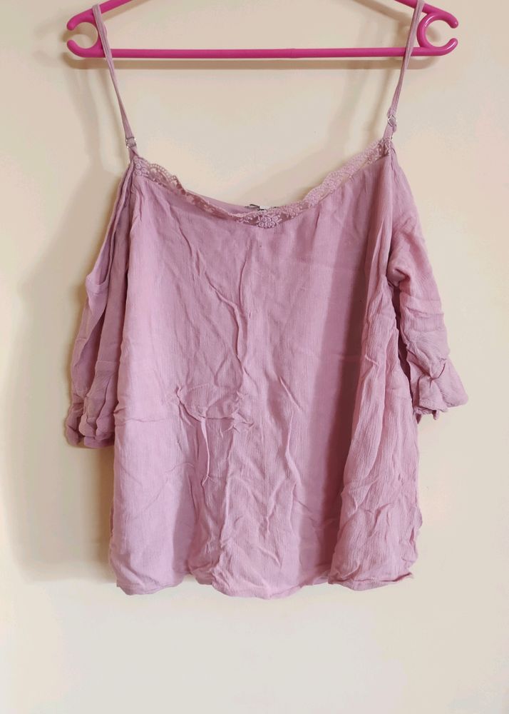 Cute Cold Shoulder Top