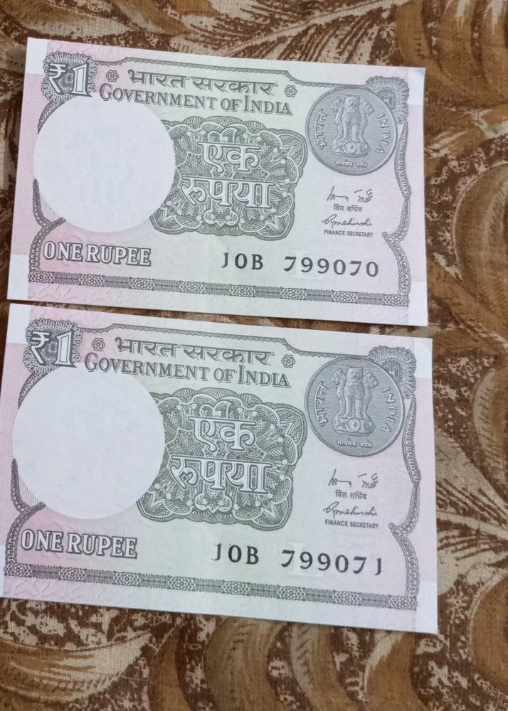 Take It Easy Deal:-Rare One Rupee 2 Notes Original