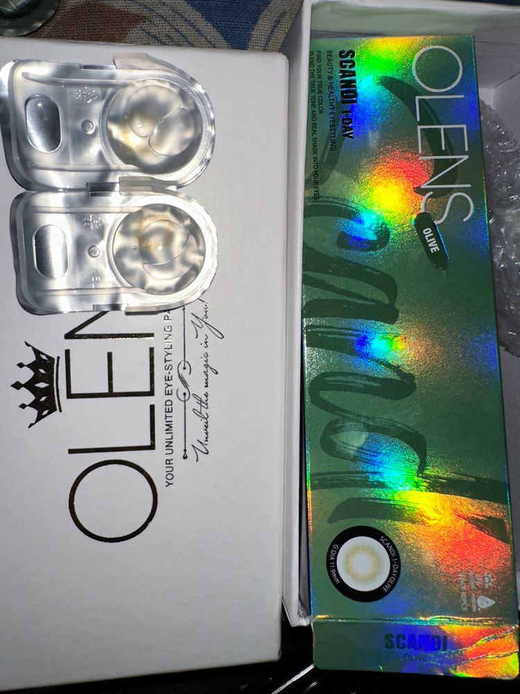 Olens Scandi Contact Lense (Olive Green)[-2.00]