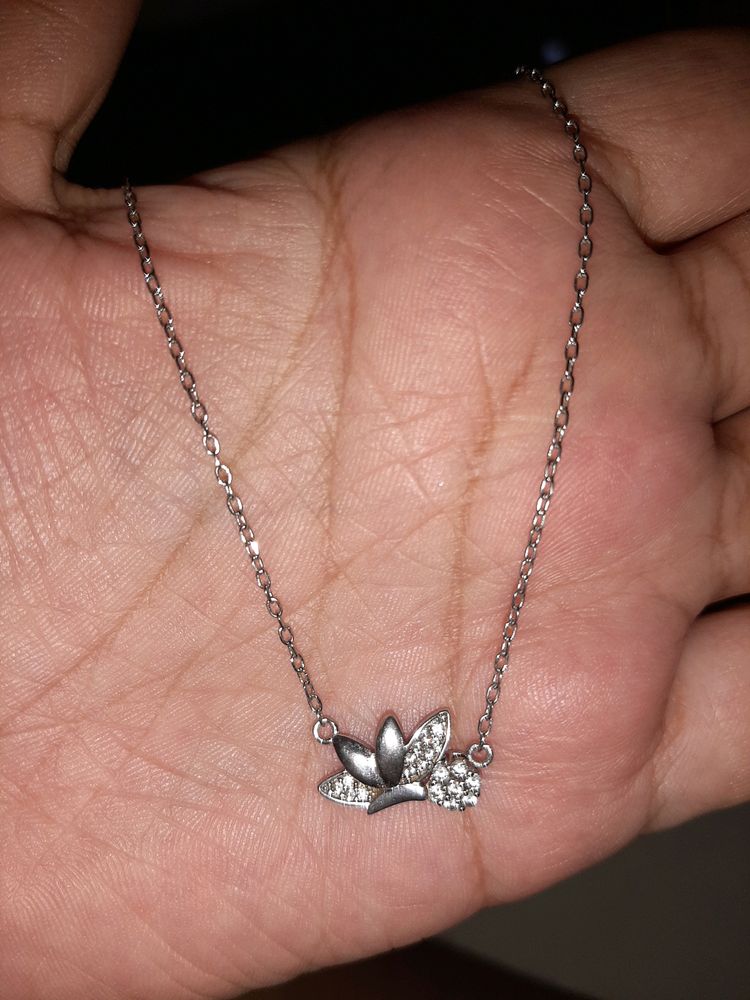 Pure Silver Butterfly Necklace