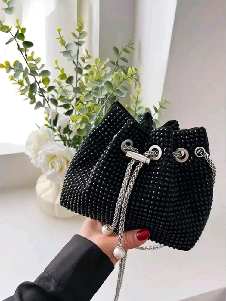 Black New Trendy Slingbag