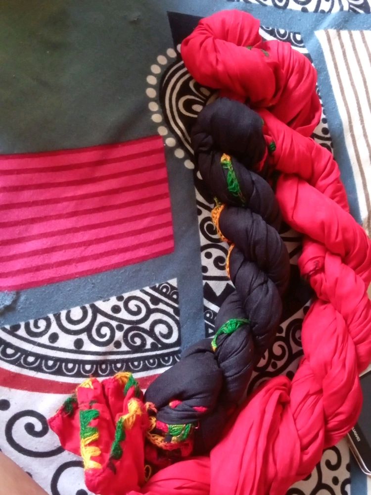 Red And Black Dupatta