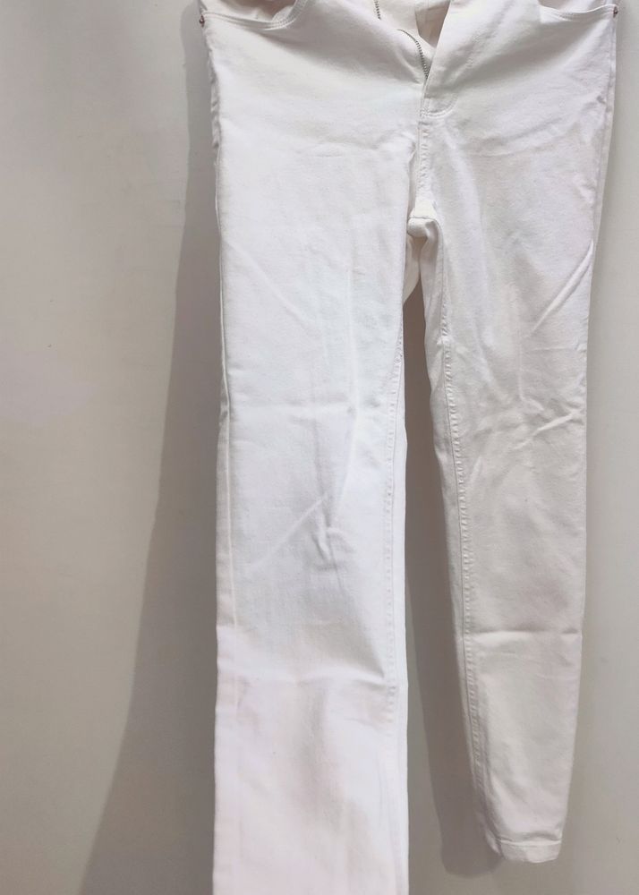 White Slim Fit Jeans