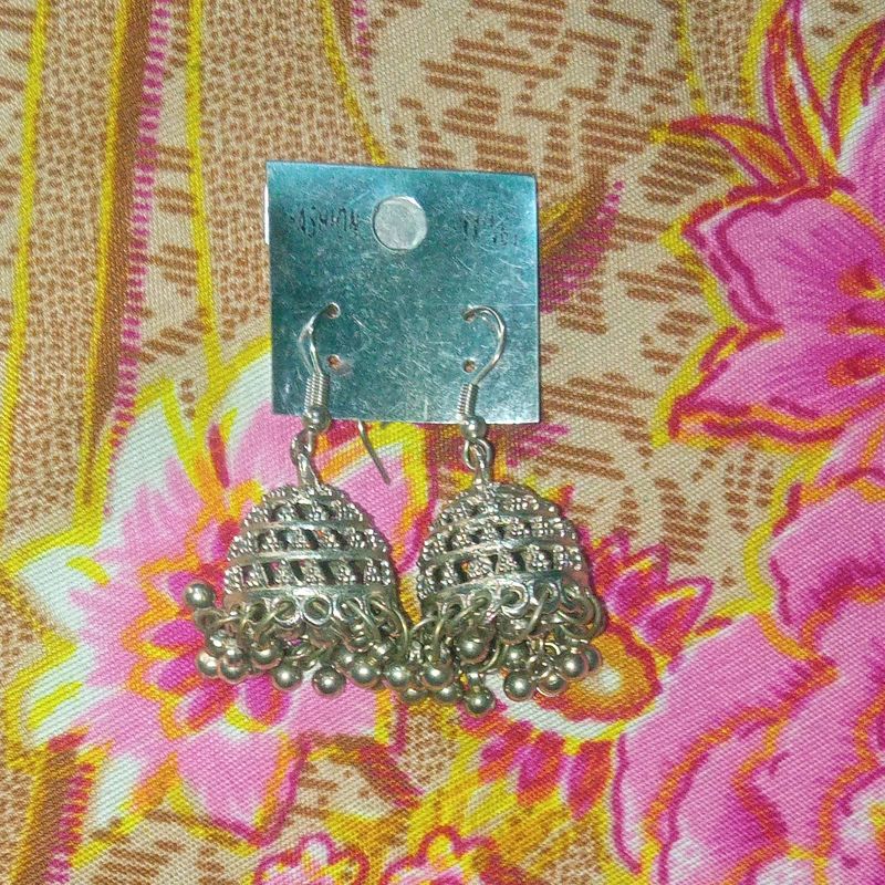 Oxidised Jhumka