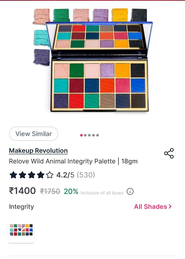 MakeUp Revolution: Integrity Eyeshadow Palette