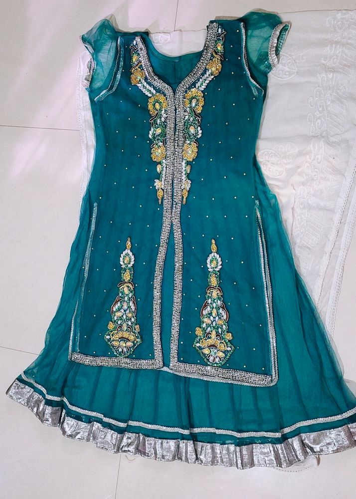 Very Beautiful Anarkali With Jacket Of Sequence ❤️