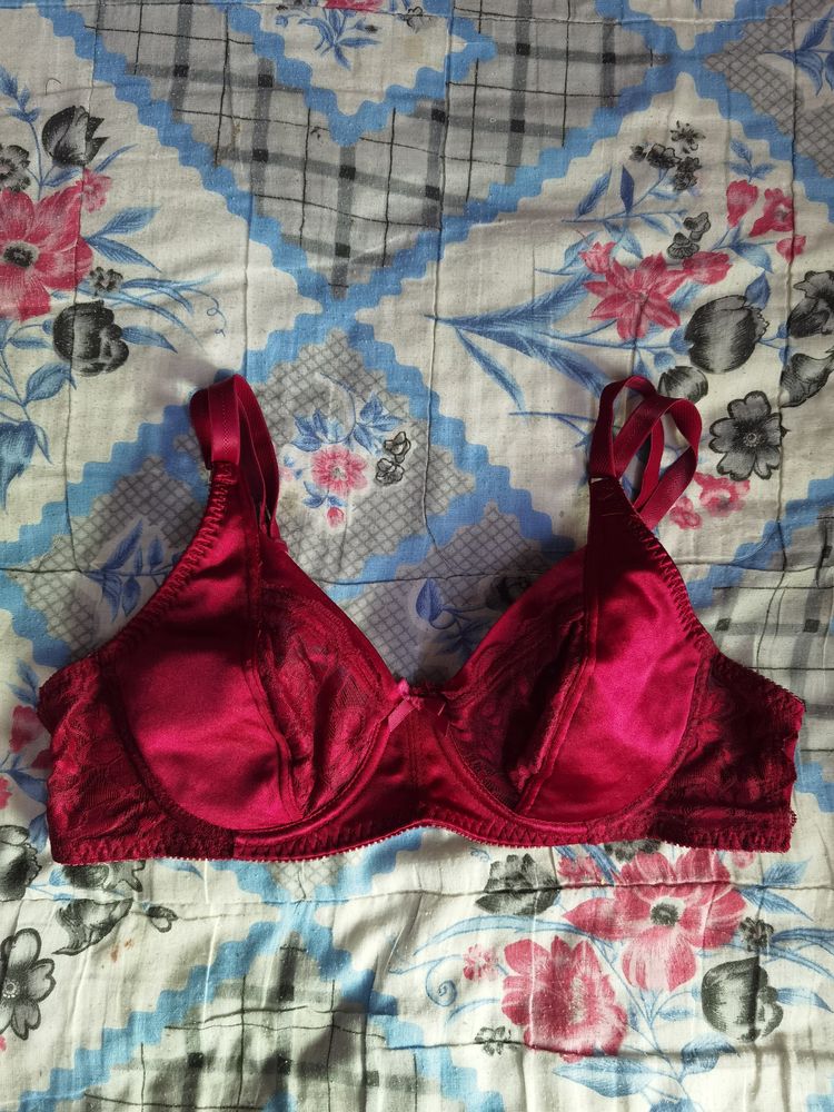 Imported Lace Red/maroon Bra(underwired)