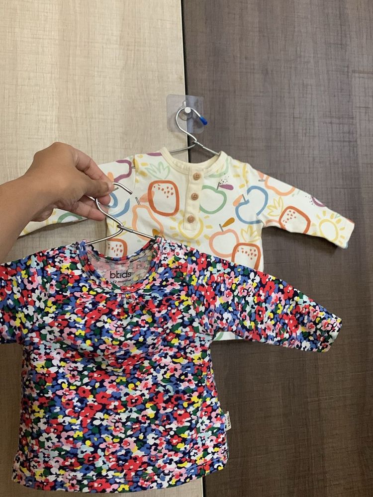 Set Of 2 Baby Tops