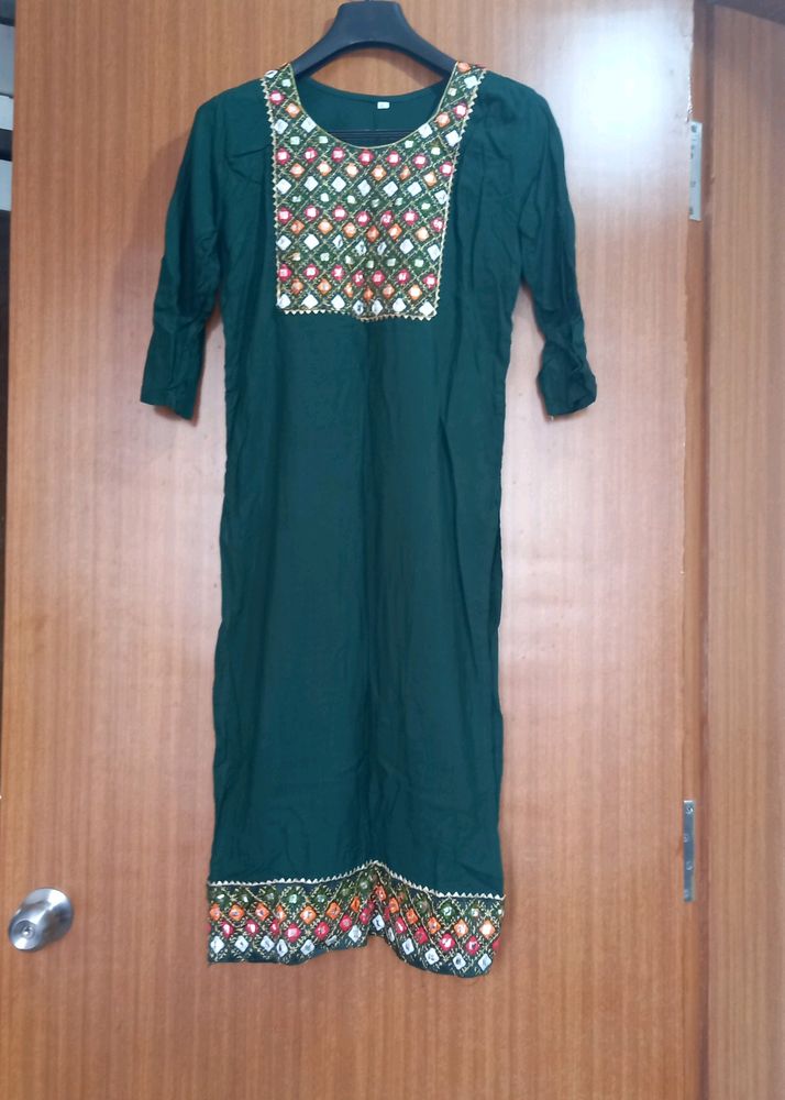 Dark Green Kurta /pant