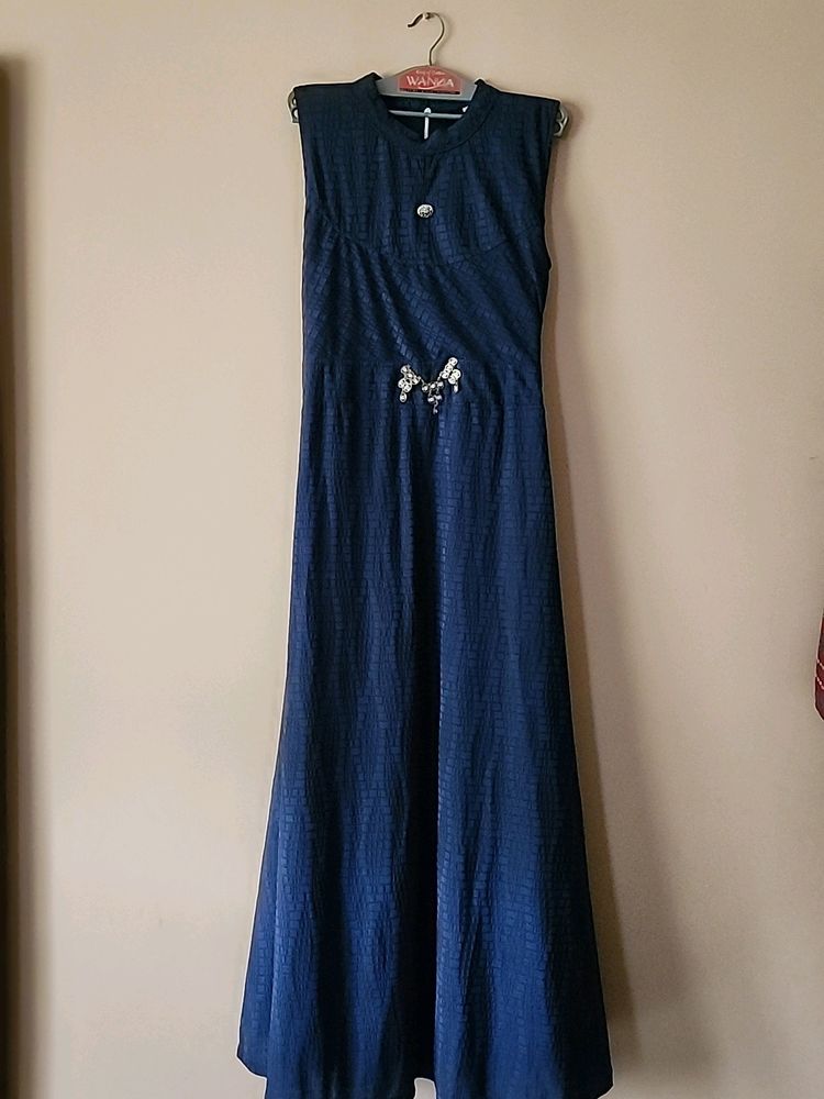 Navy Blue Party Gown