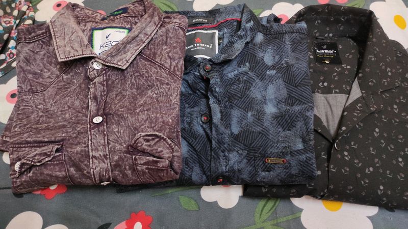 L-size Pack Of 3 Shirt's