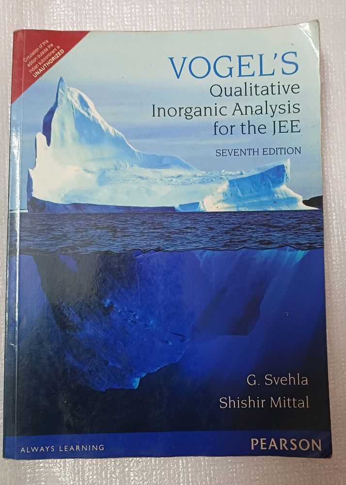 Qualitative Inorganic Analysis For The JEE