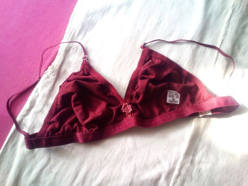 New Dori Bra Maroon Colour Unused