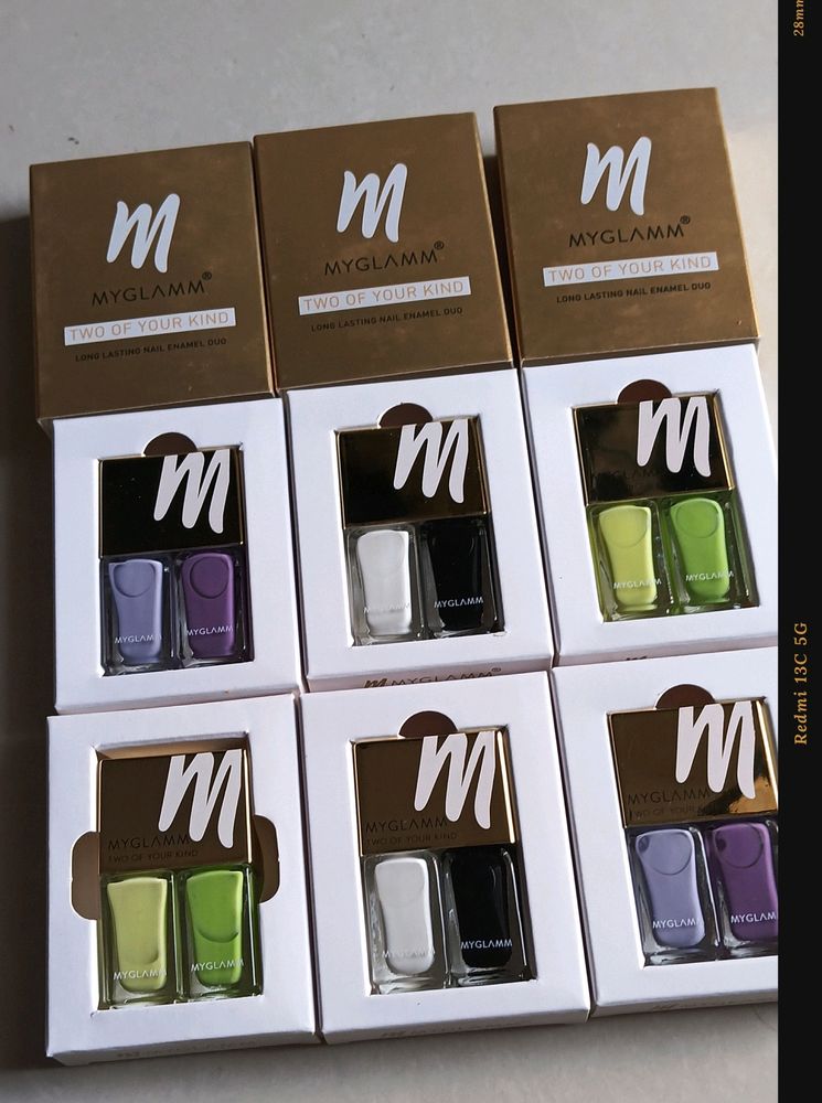 Pick Any one Myglamm Two Of Kind Nail Enamel