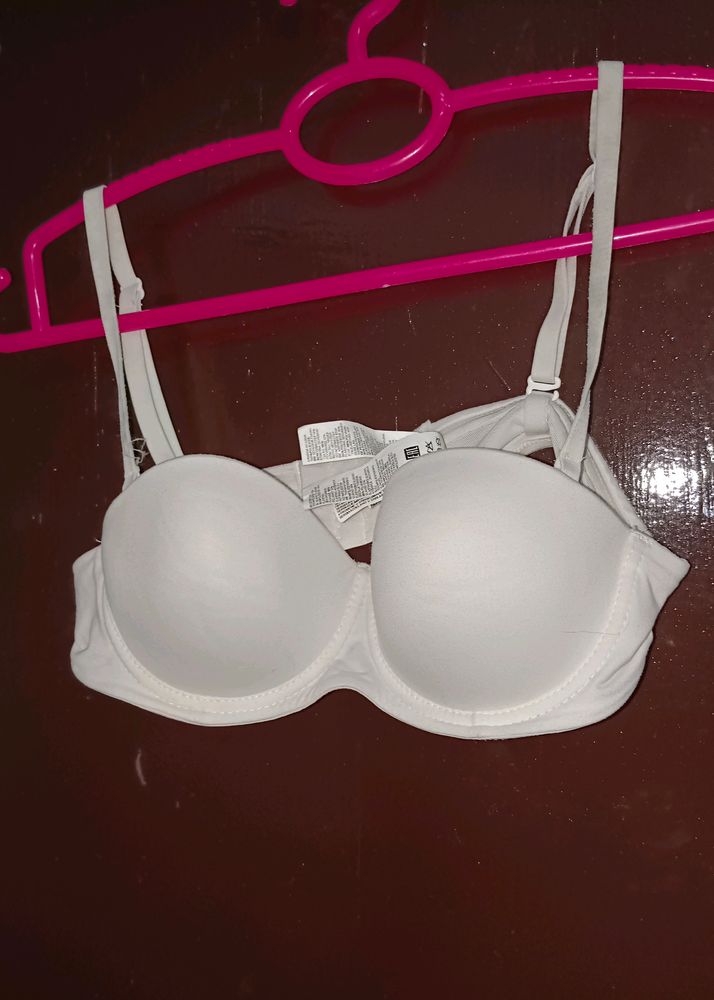 White Super Support Bra