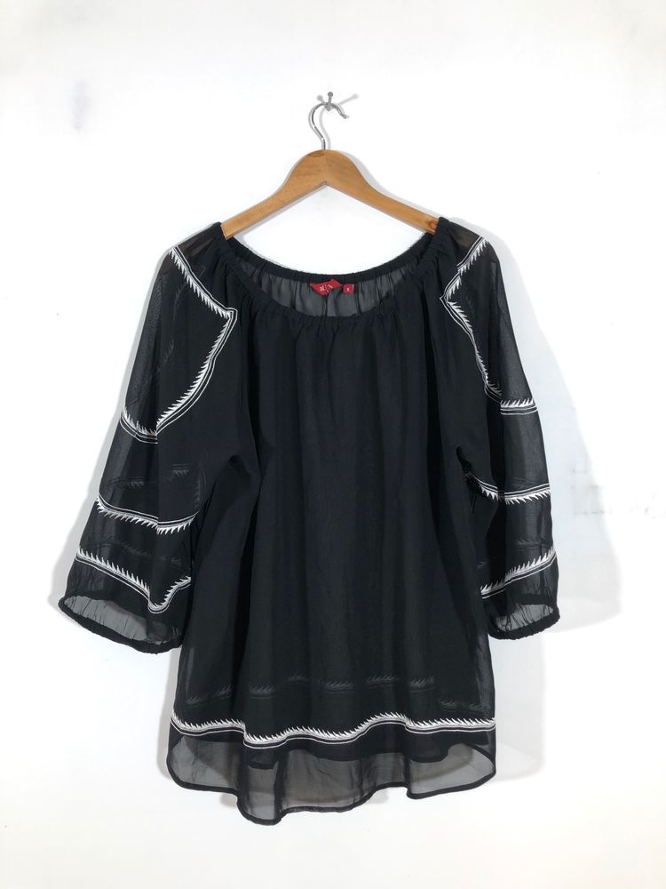 Black Embroided Top(Women’s)