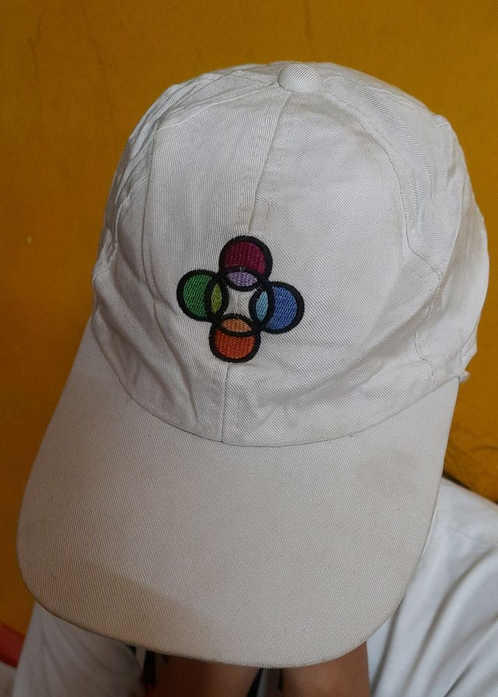 Unisex White Cap