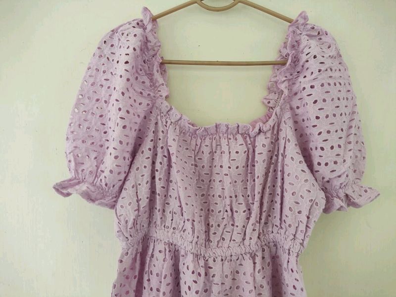 Lavender Colour Dress