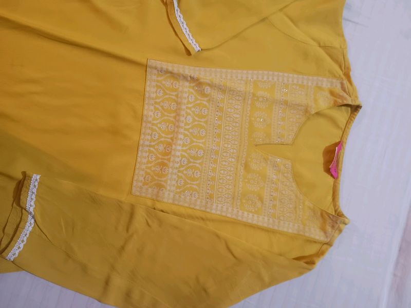 Yellow Beautiful Kurta