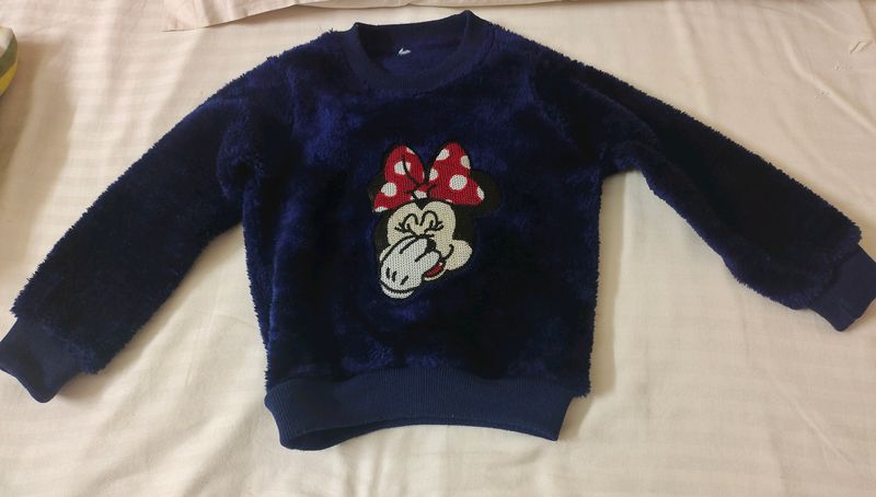 Thick Fur Sweater For 18 To 24 Months