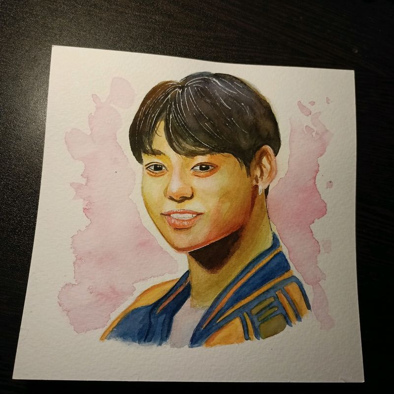 Junkook BTS Watercolor Painting