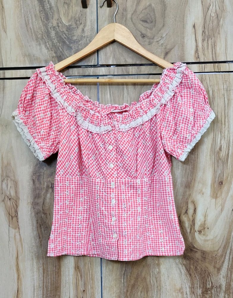 Pink Cotton Top Bust Size-32